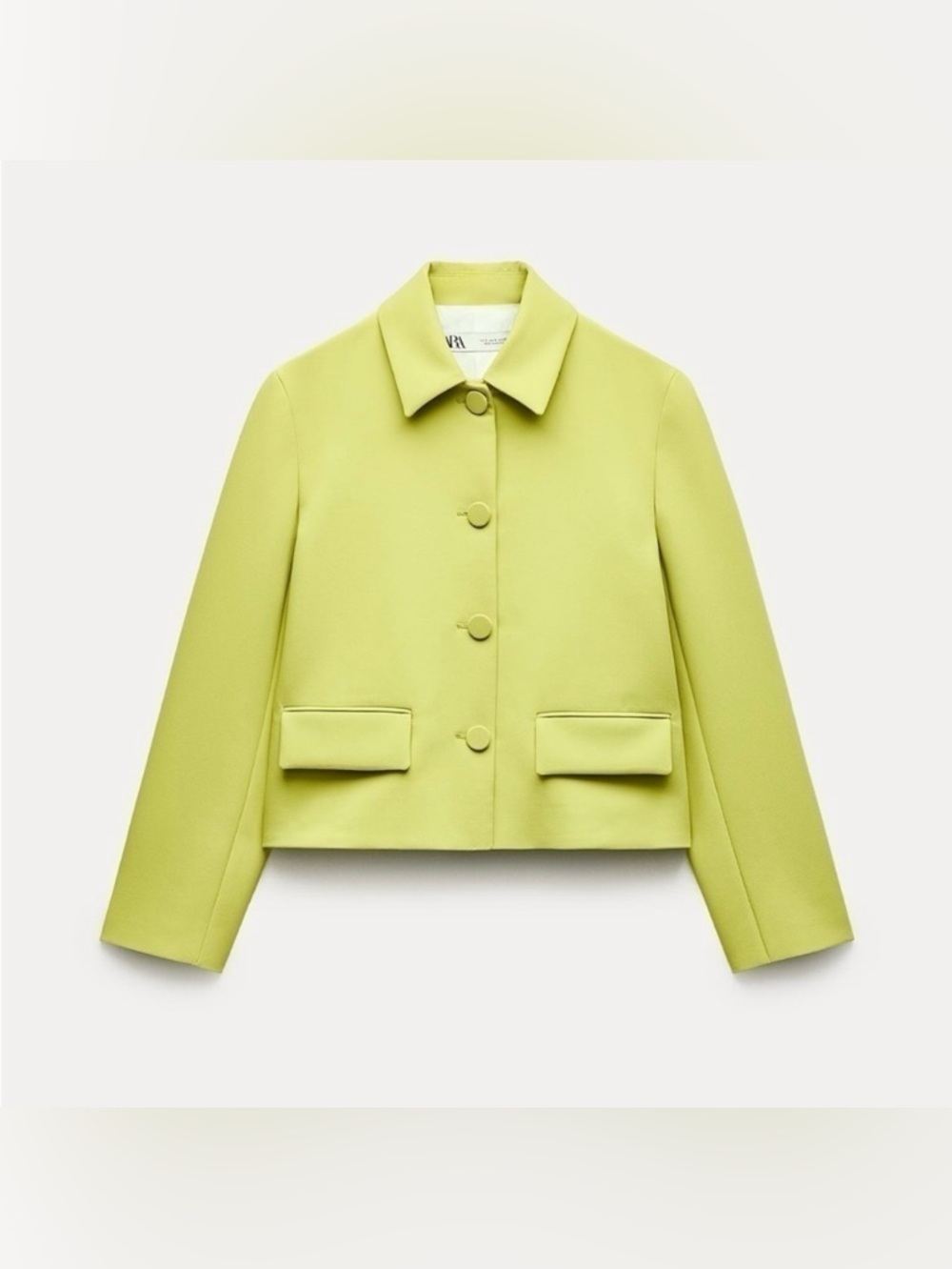 New ZARA Cropped Pocket Jacket ZW Collection